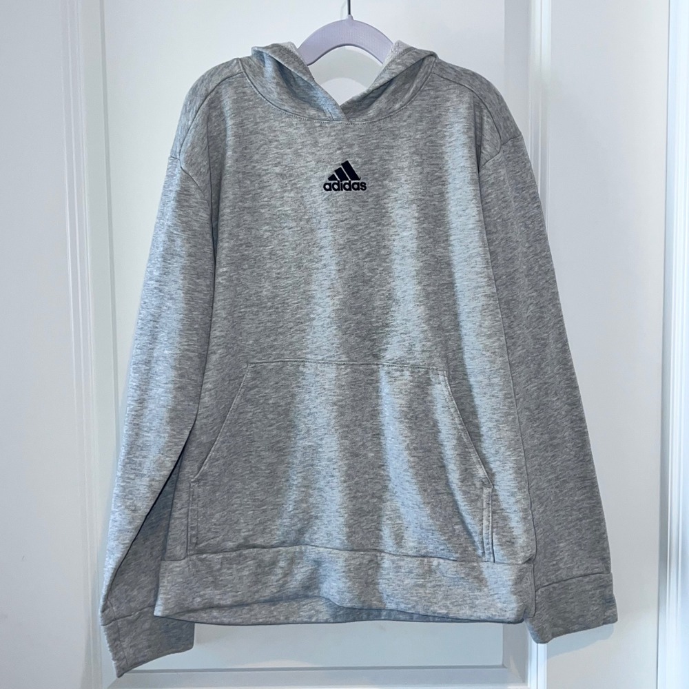 Adidas Hooded Sweatshirt Unisex Kids Size M (10/12)‎